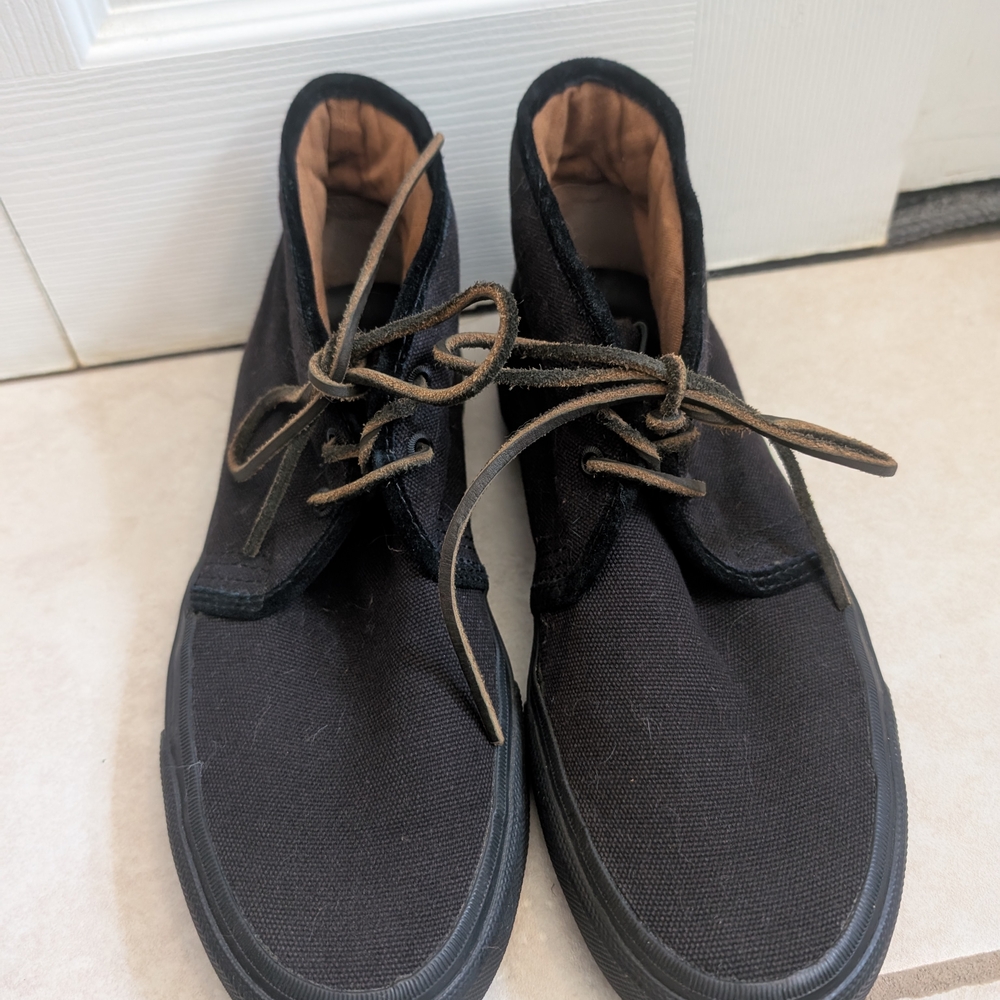 Men's Black Canvas Shoes